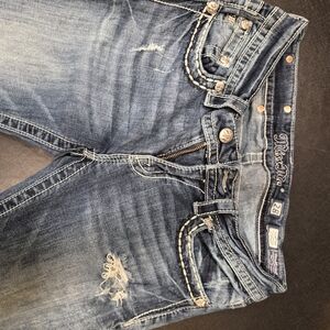 Miss Me Women's Distressed Blue Skinny Jeans